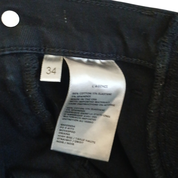 L’agence Sada Black Distressed Plus Size Stretch7 Jeans sixe 34-36 - Picture 7 of 8